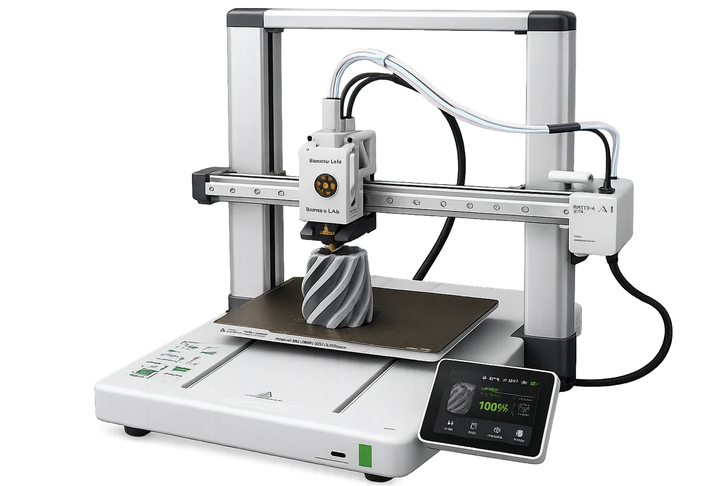 Impressora 3D da YW 3D Printer em produção
